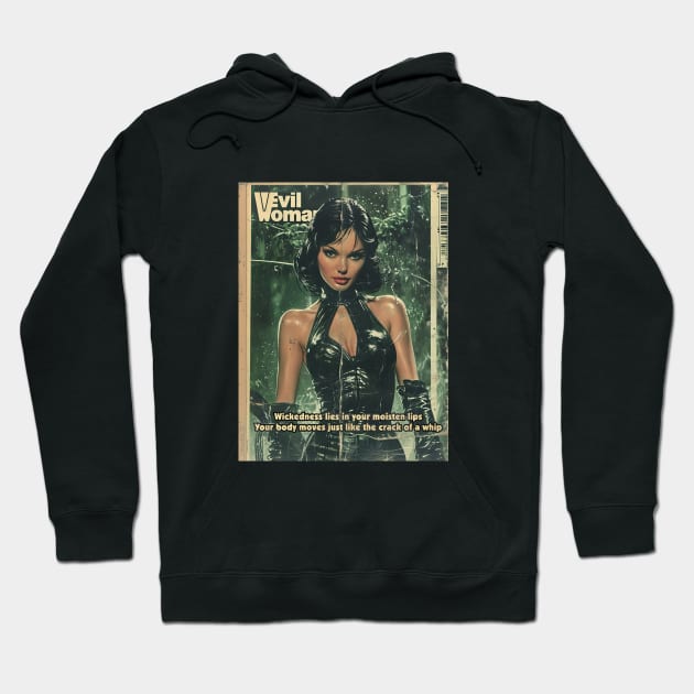 Evil Woman, A vintage comics cover Hoodie by obstinator